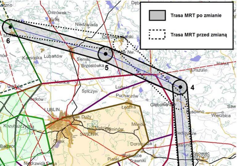 Trasa MRT po zmianie