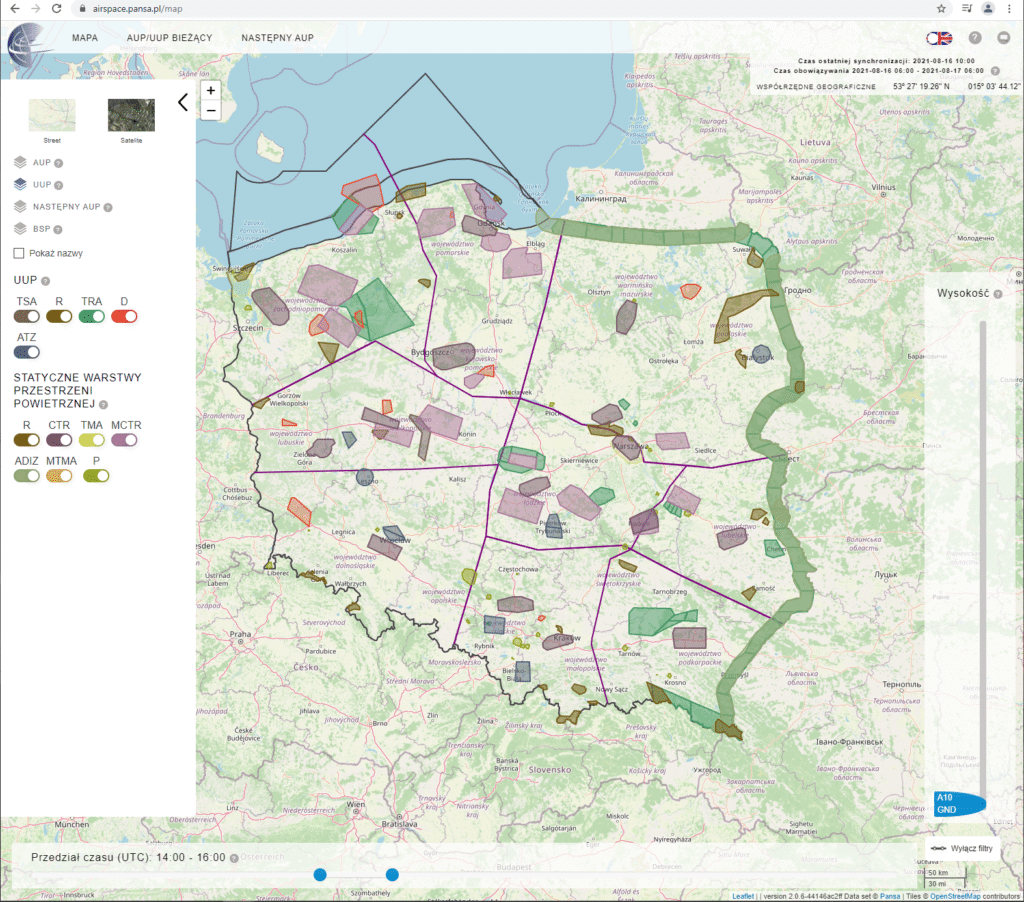 airspace pansa map