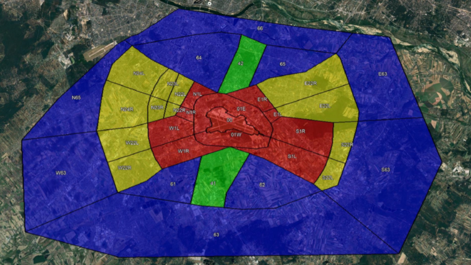 PAŻP aktualizuje mapę RPA w rejonie Lotniska Chopina, ułatwiając wykonywanie lotów dronami