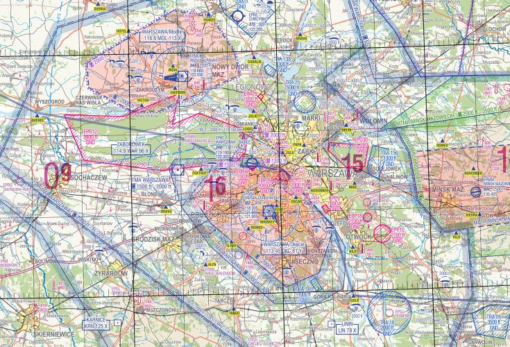 Lotnicza Mapa Polski ICAO 2022